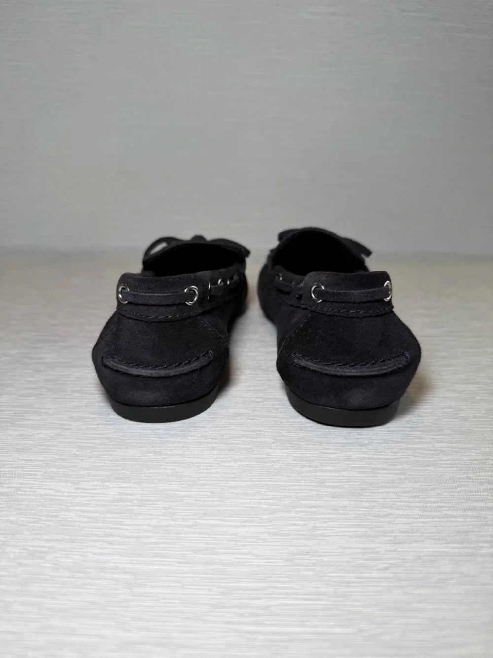 Everlane Women’s Suede Boat Shoes Dark Navy Size 7 NWB
